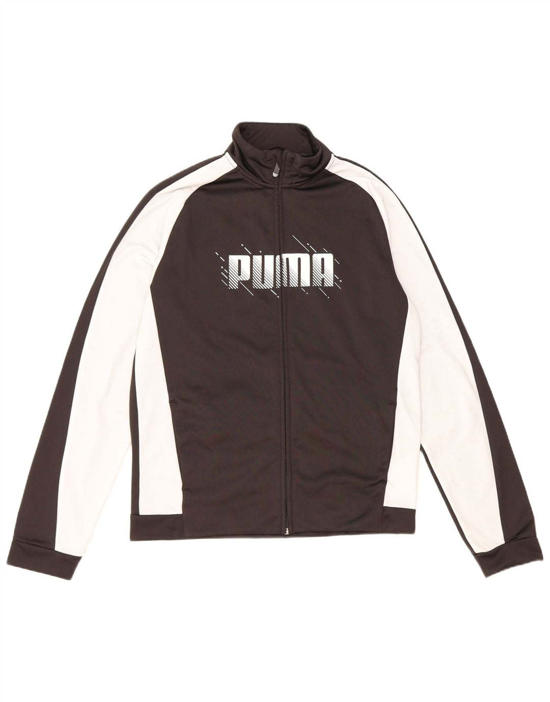Giacca da tuta grafica da ragazzo Puma 15-16 anni Colorblock nera