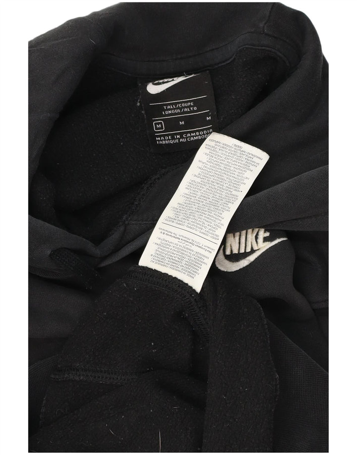 Felpa con cappuccio Nike da uomo alta in cotone nero medio