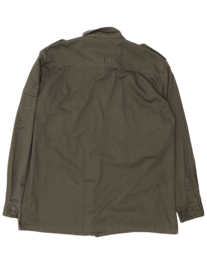 ESSE EMME Camicia militare da uomo Poliestere kaki medio
