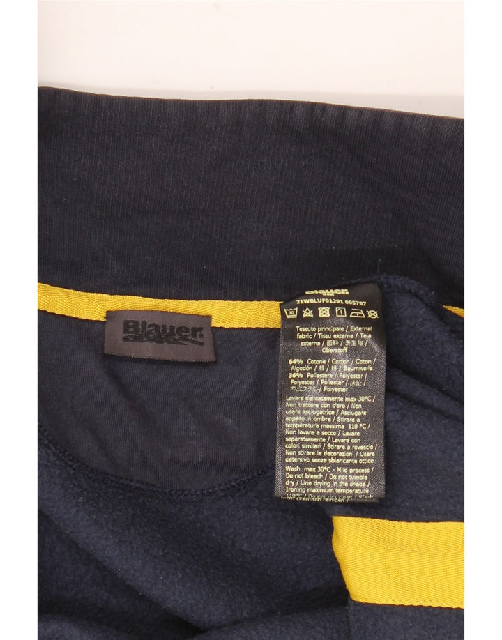 Giacca da ginnastica da uomo Blauer grande in cotone blu navy