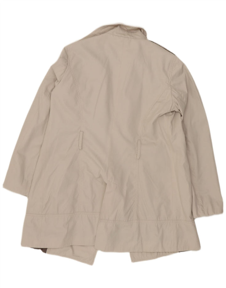 Trench aperto da donna Zara UK 16 grande bianco sporco