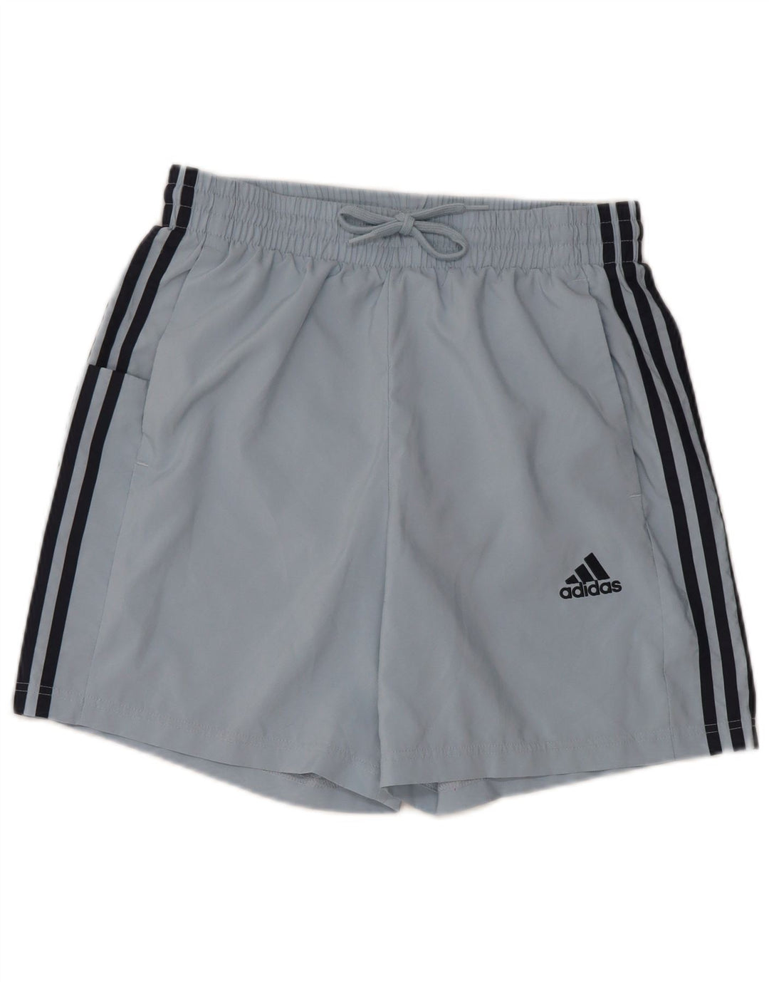 Pantaloncini sportivi da donna ADIDAS UK 14 poliestere blu medio