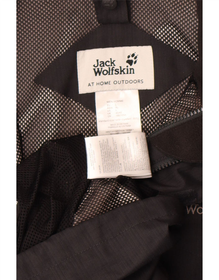 Giacca antipioggia da uomo Jack Wolfskin UK 40 grande poliestere nero