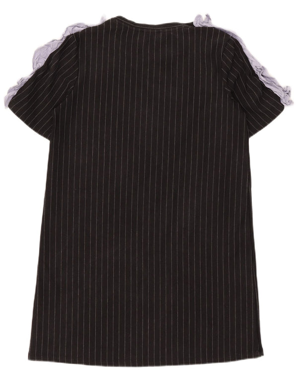 Abito T-shirt Zara da donna UK 12 medio nero gessato