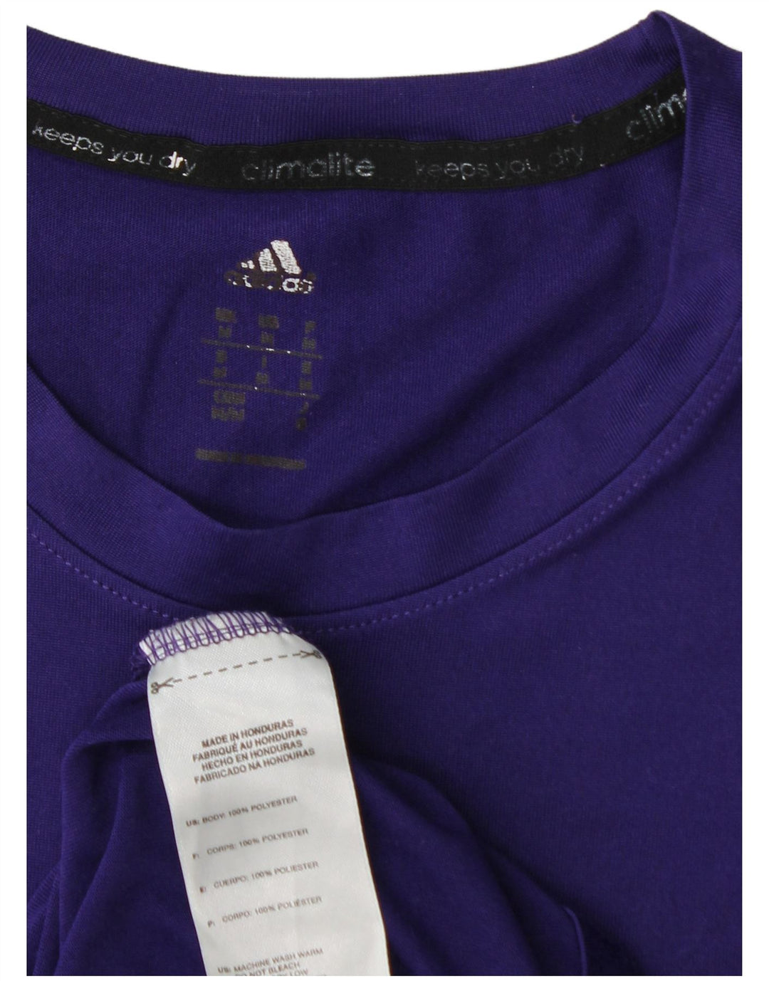 T-shirt ADIDAS da uomo Climalite Top viola medio in poliestere
