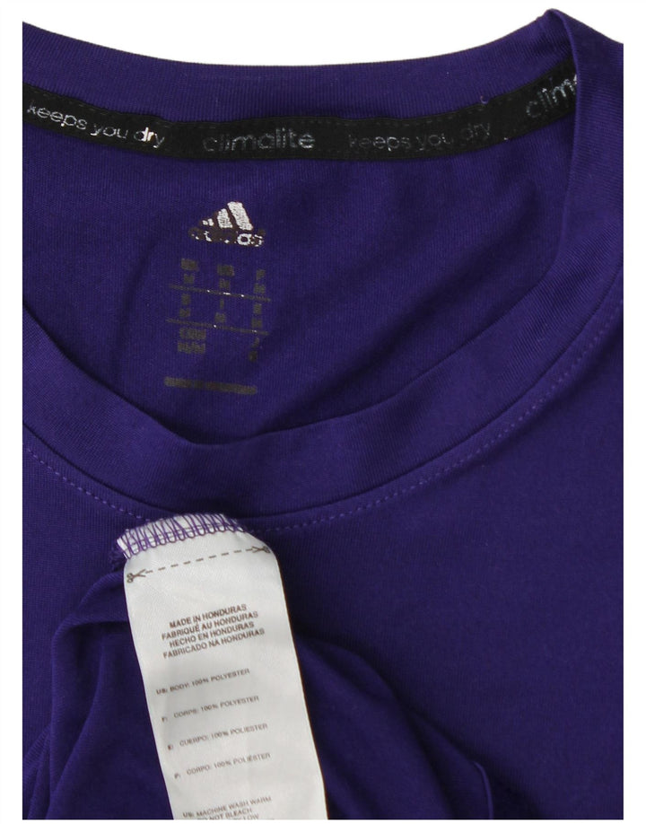 T-shirt ADIDAS da uomo Climalite Top viola medio in poliestere