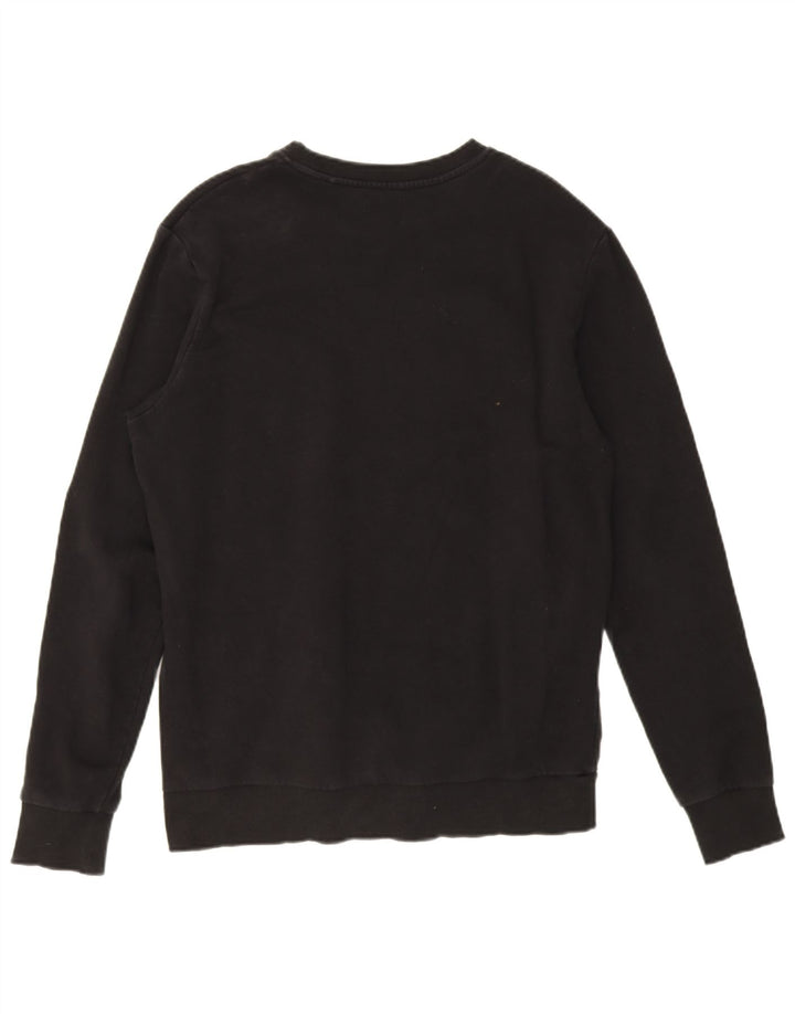 Jack & Jones Felpa grafica da uomo Maglione grande cotone nero