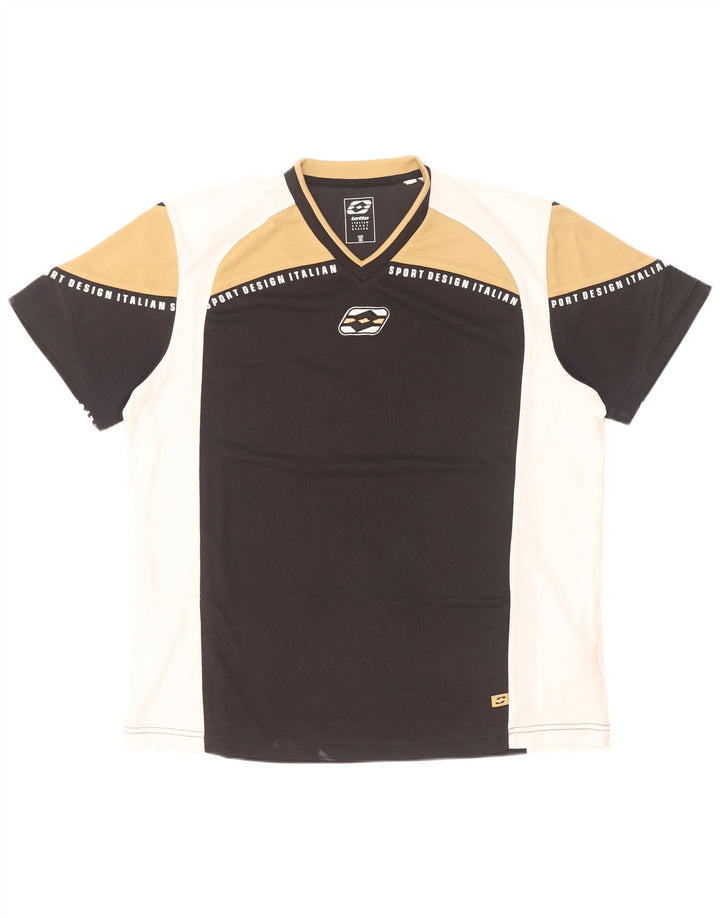 T-shirt grafica da uomo Lotto Top XL Poliestere color block multicolore