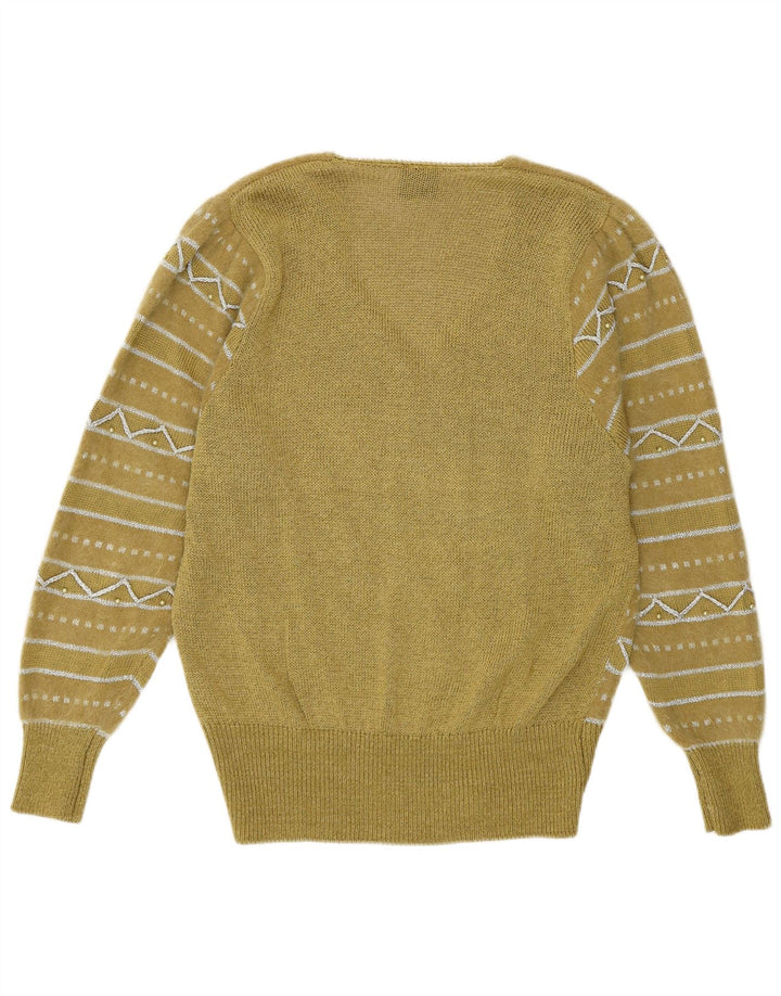Il tuo maglione da donna con scollo a V Sixth Sense EU 40/42 Medio Cachi