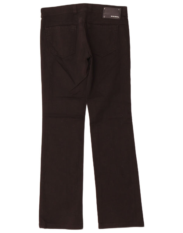 Jeans dritti da donna Diesel W29 L32 cotone nero