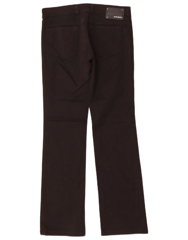 Jeans dritti da donna Diesel W29 L32 cotone nero