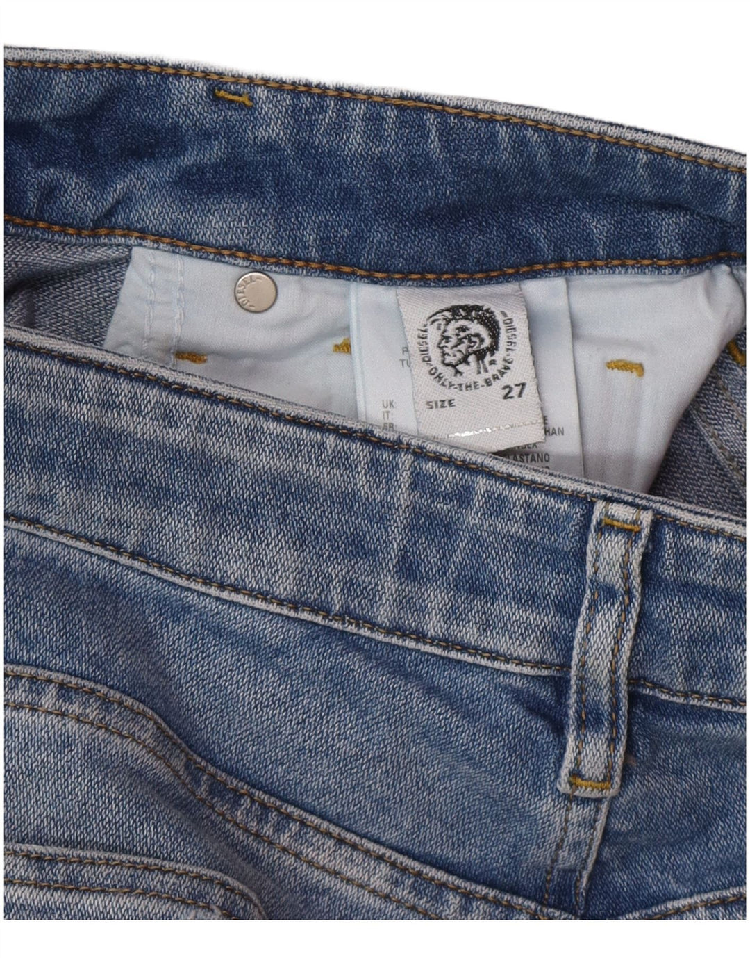Jeans slim da uomo Diesel W27 L32 cotone blu