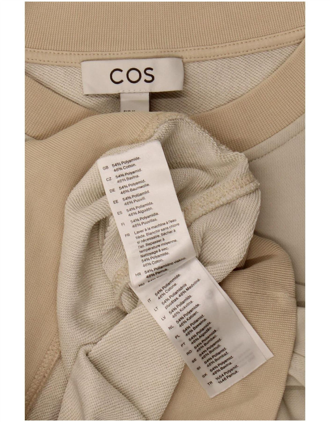 Felpa da donna Cos Jumper UK 14 Poliammide beige medio
