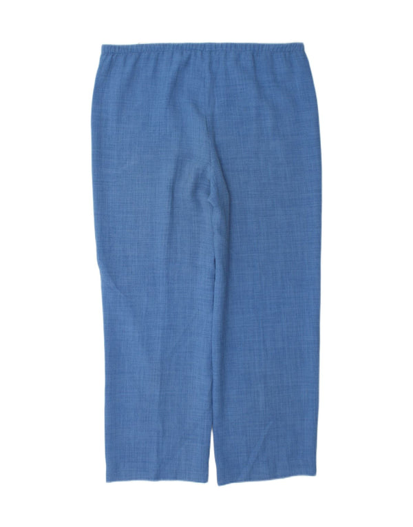 Pantaloni casual dritti da donna Marks & Spencer UK 14 Large W36 L28 Blu
