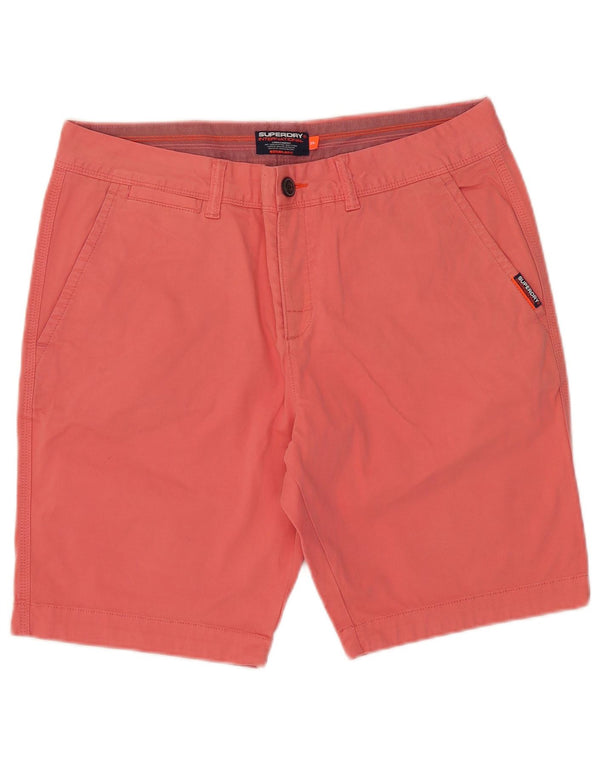 Pantaloncini chino da uomo Superdry W34 Large in cotone rosa