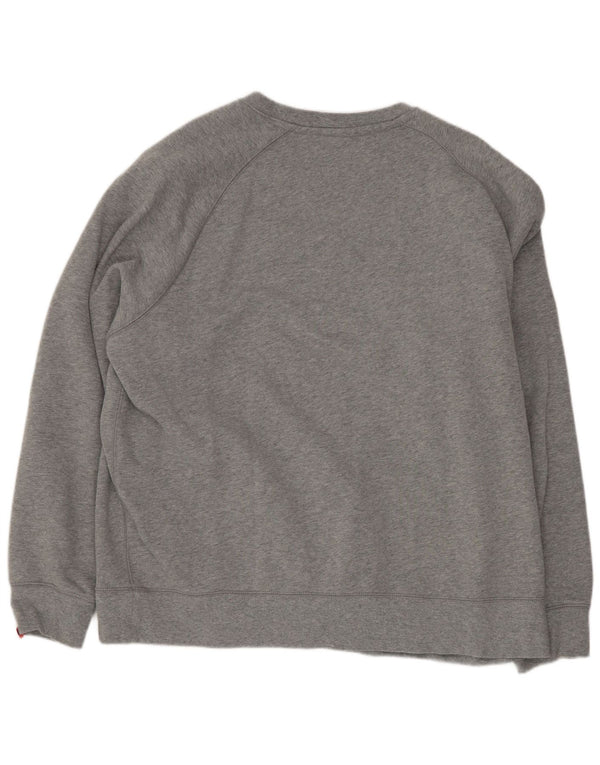 Felpa Nike Uomo Maglione 2XL Cotone Grigio