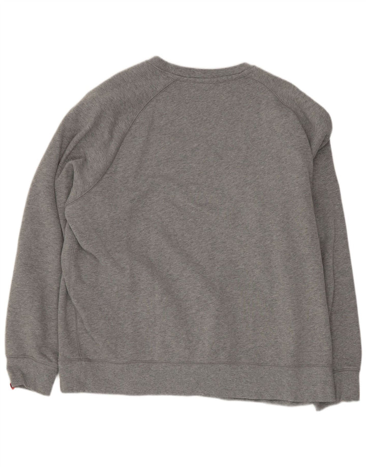 Felpa Nike Uomo Maglione 2XL Cotone Grigio