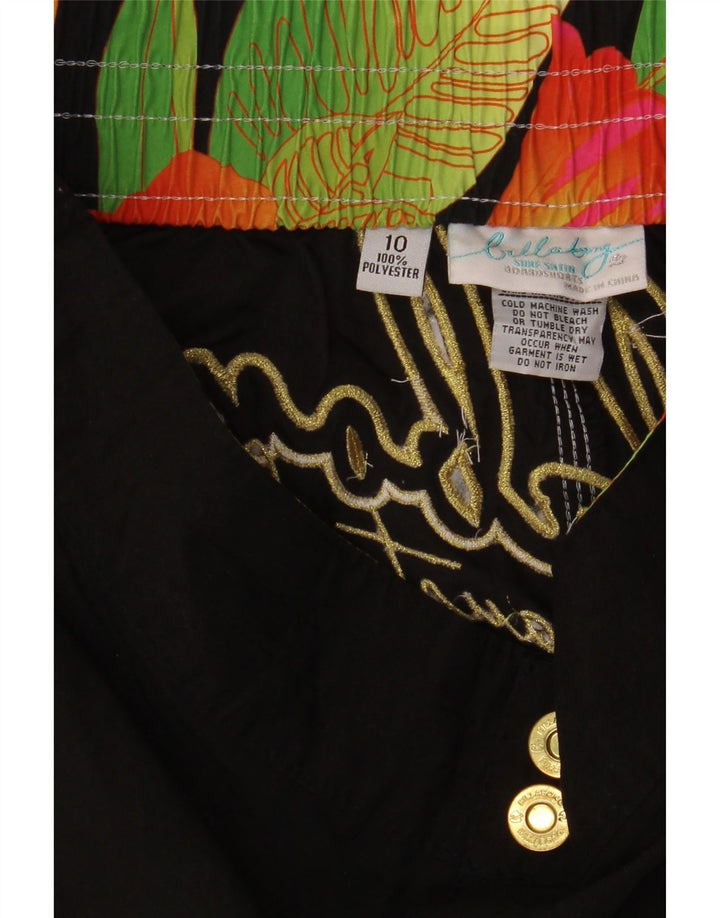 Pantaloncini da bagno grafici da donna Billabong US 10 Large Black Poliestere Beach