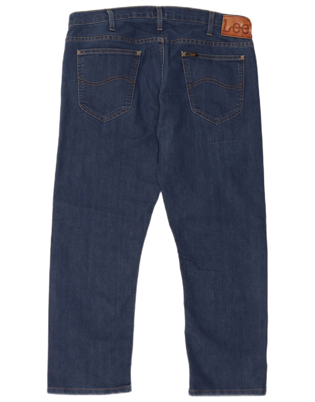 Jeans Lee Daren da donna con cerniera e taglio dritto W36 L26 in cotone blu