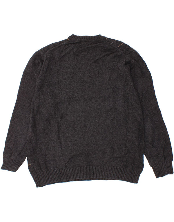 DOCKERS Maglione girocollo da uomo 2XL Cotone a quadri grigio