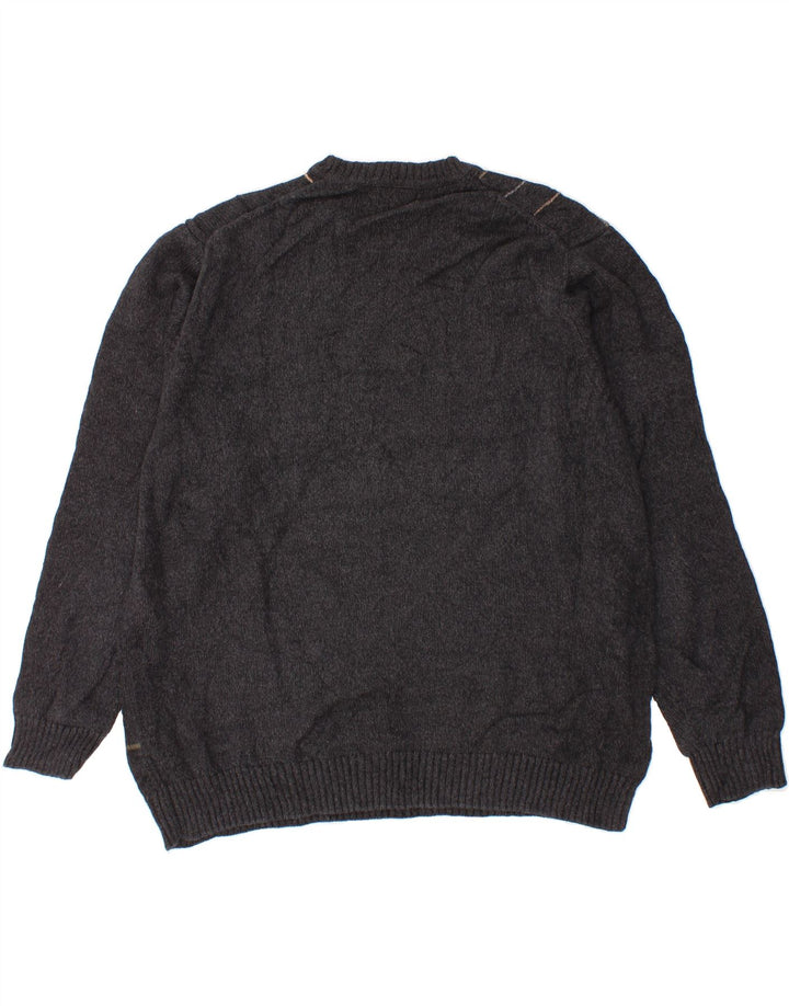 DOCKERS Maglione girocollo da uomo 2XL Cotone a quadri grigio