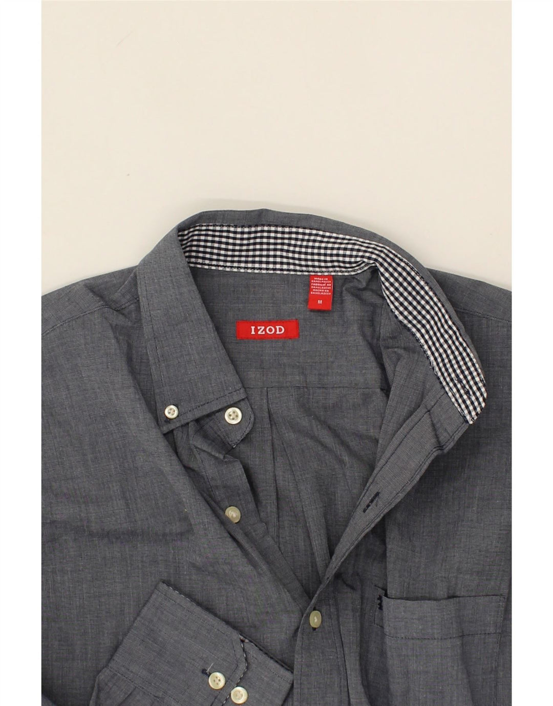 IZOD Mens Shirt Medium Blue Cotton Vintage Izod and Second-Hand Izod from Messina Hembry 