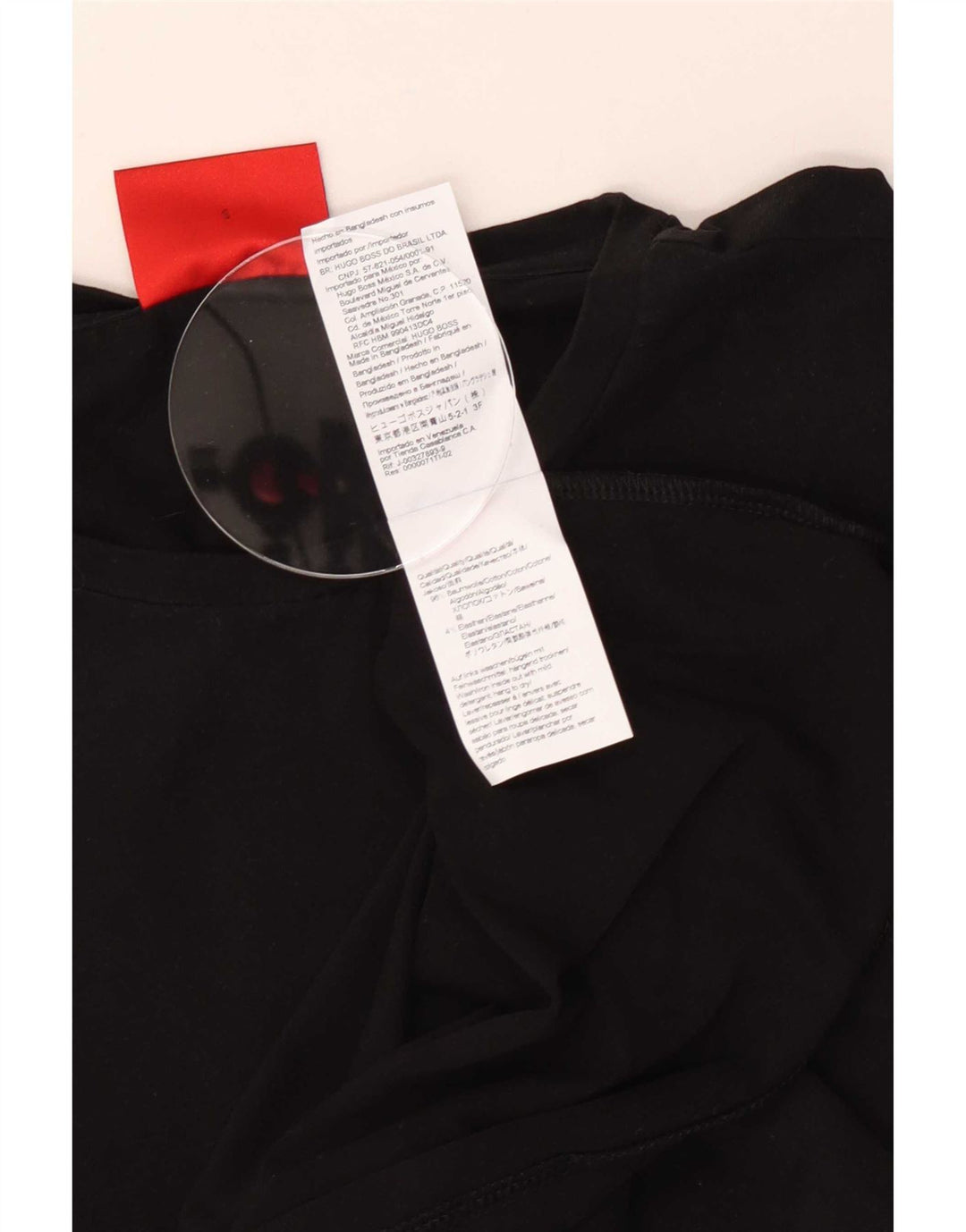 T-shirt da uomo Hugo Boss Top piccola in cotone nero