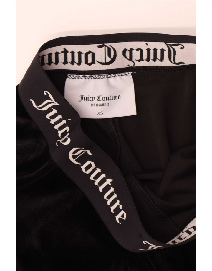Pantaloni da tuta in velluto grafico da donna Juicy Couture XS poliestere nero