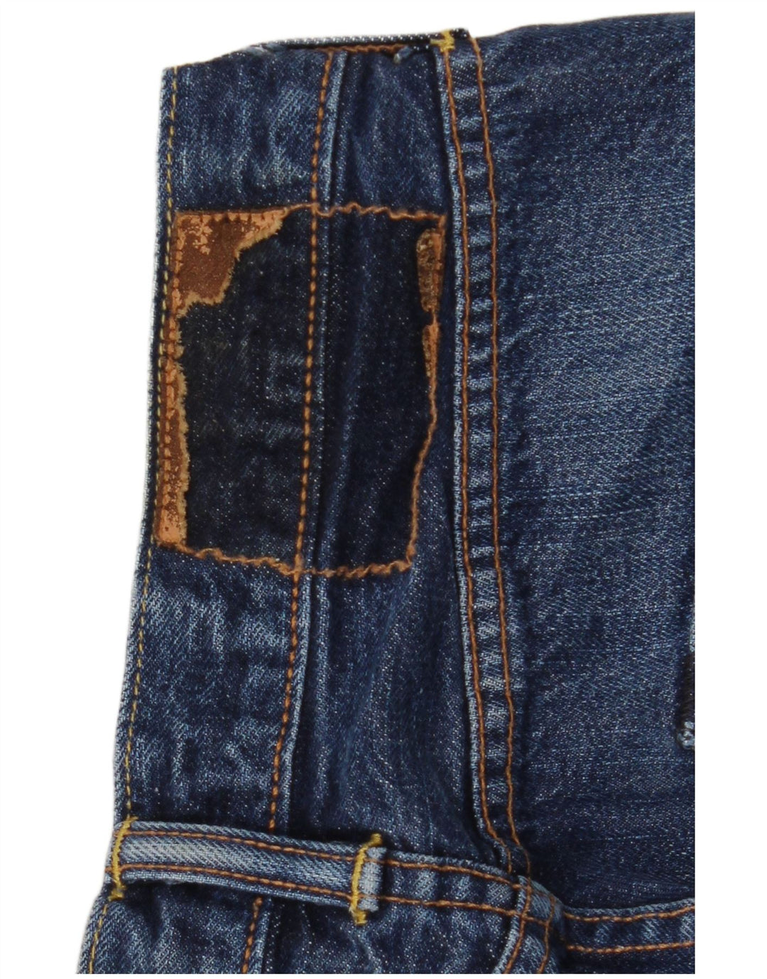Jeans dritti da uomo Levi's W28 L32 in cotone blu navy