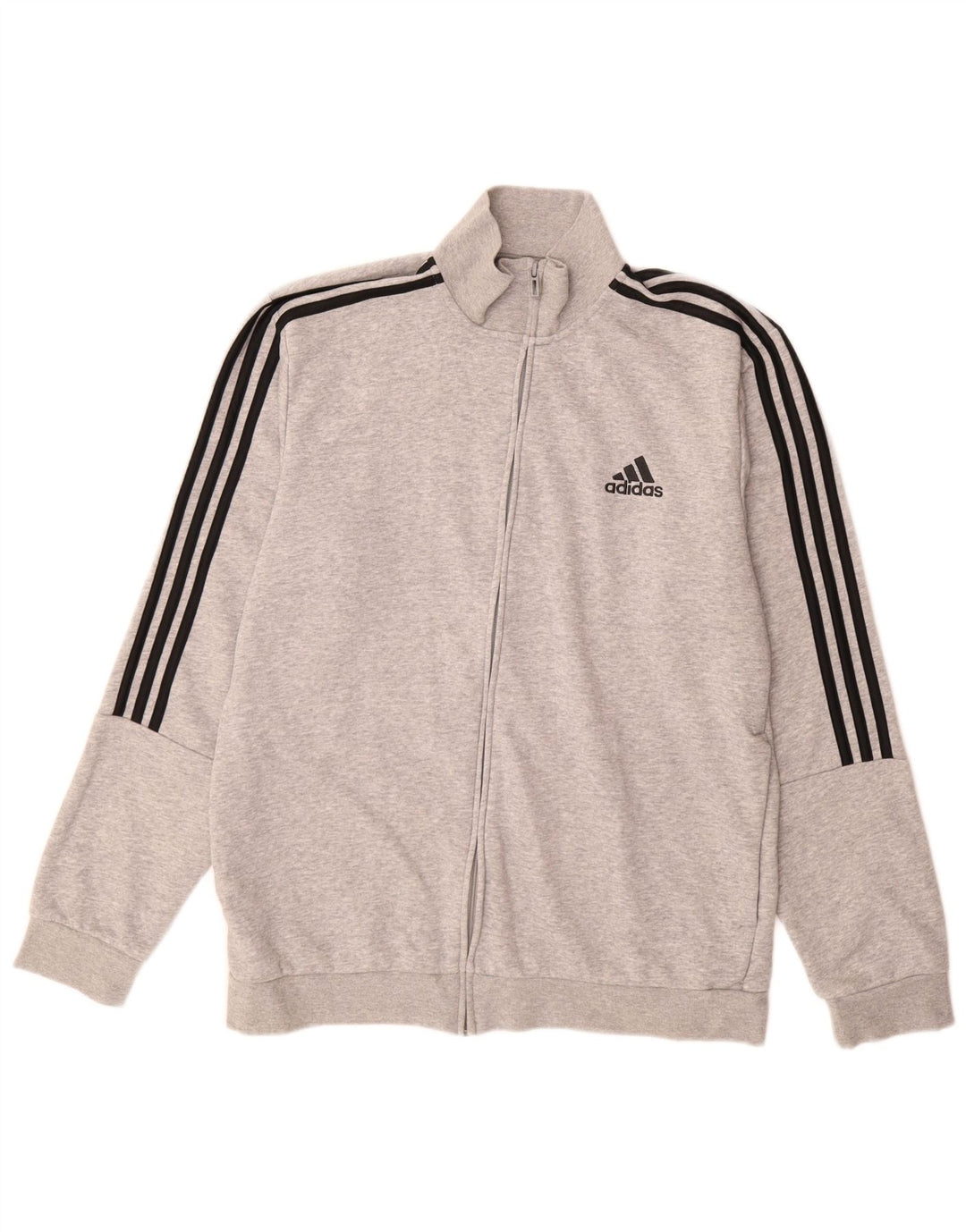 Giacca da tuta da uomo ADIDAS UK 44/46 grande cotone grigio