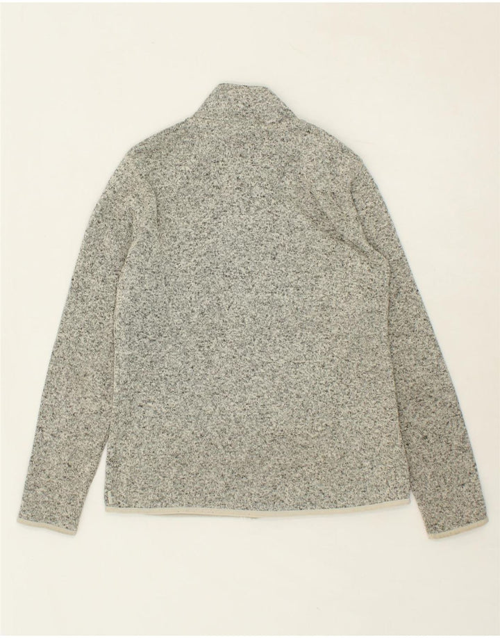 EDDIE BAUER Womens Tracksuit Top Jacket UK 14 Medium Grey Cotton Vintage Eddie Bauer and Second-Hand Eddie Bauer from Messina Hembry 