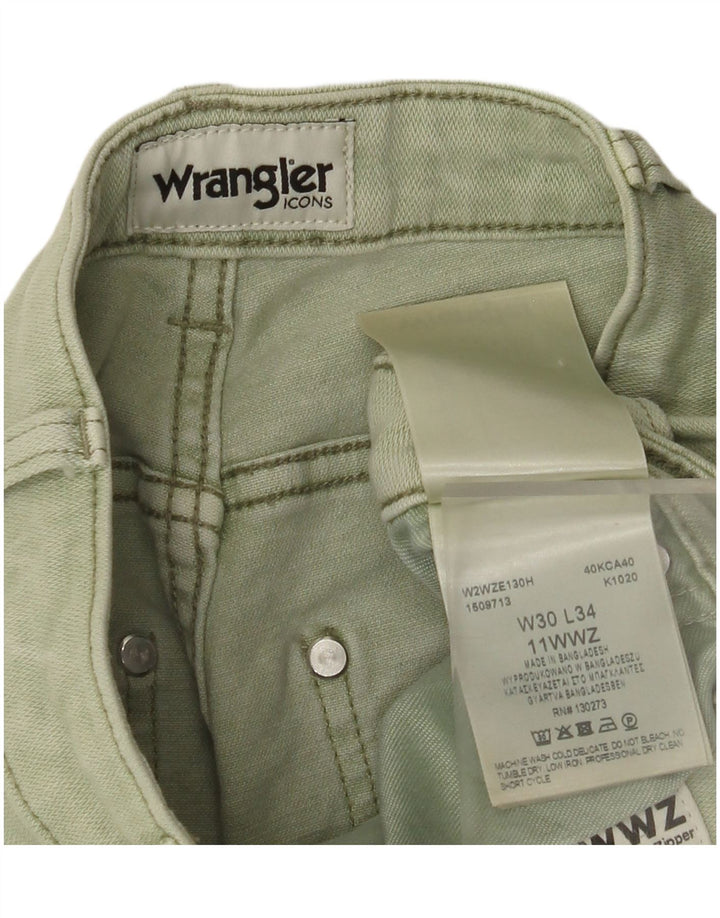 Pantaloni casual dritti da donna WRANGLER W30 L27 cotone verde