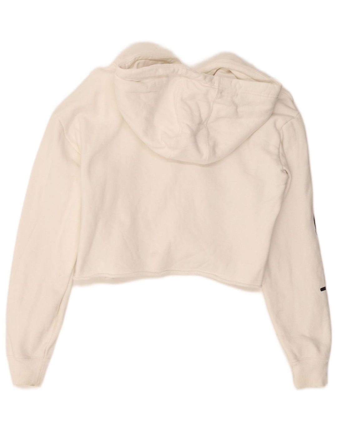Maglione corto con cappuccio da donna CHAMPION UK 10 piccolo cotone bianco sporco