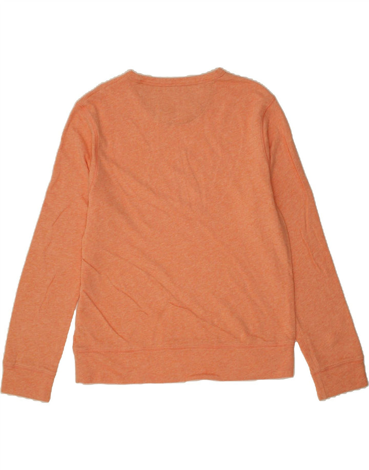 GANT Mens Graphic Sweatshirt Jumper Medium Orange Flecked Cotton Vintage Gant and Second-Hand Gant from Messina Hembry 