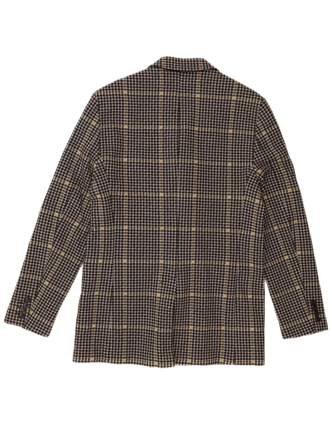 Giacca blazer doppiopetto da uomo Zara UK 40 grande pied de poule grigio
