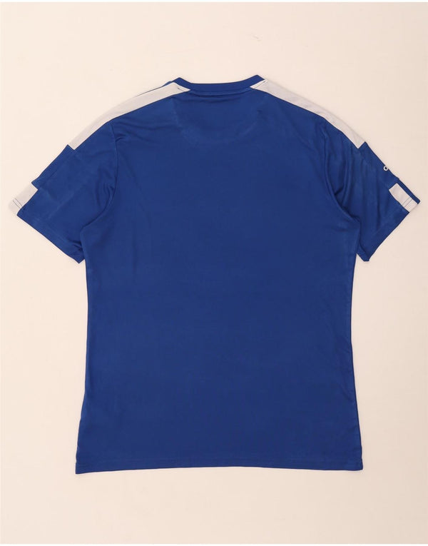 T-shirt grafica Adidas da uomo Aeroready, grande, in poliestere color block blu