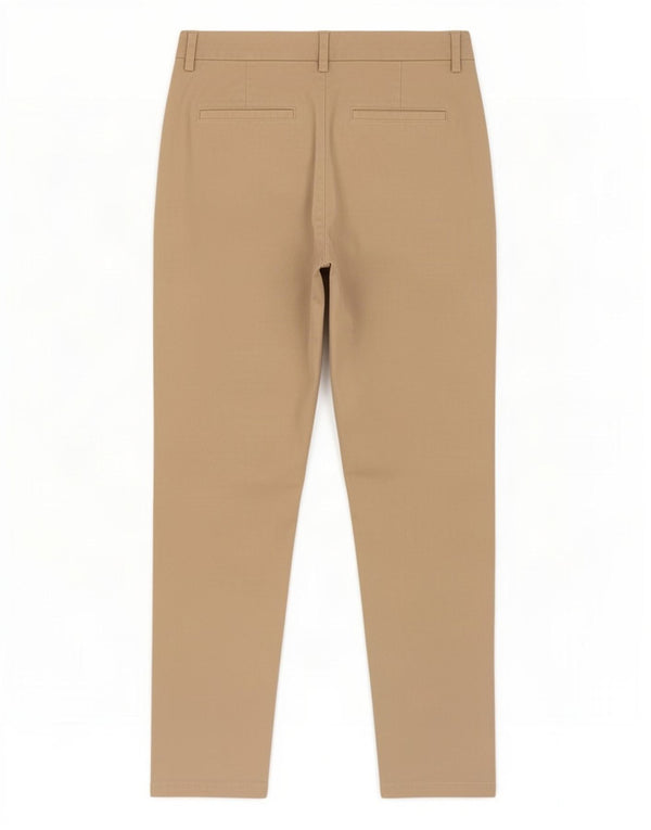Pantaloni chino slim da donna Marks & Spencer UK 10 Small W30 L29 Cotone beige