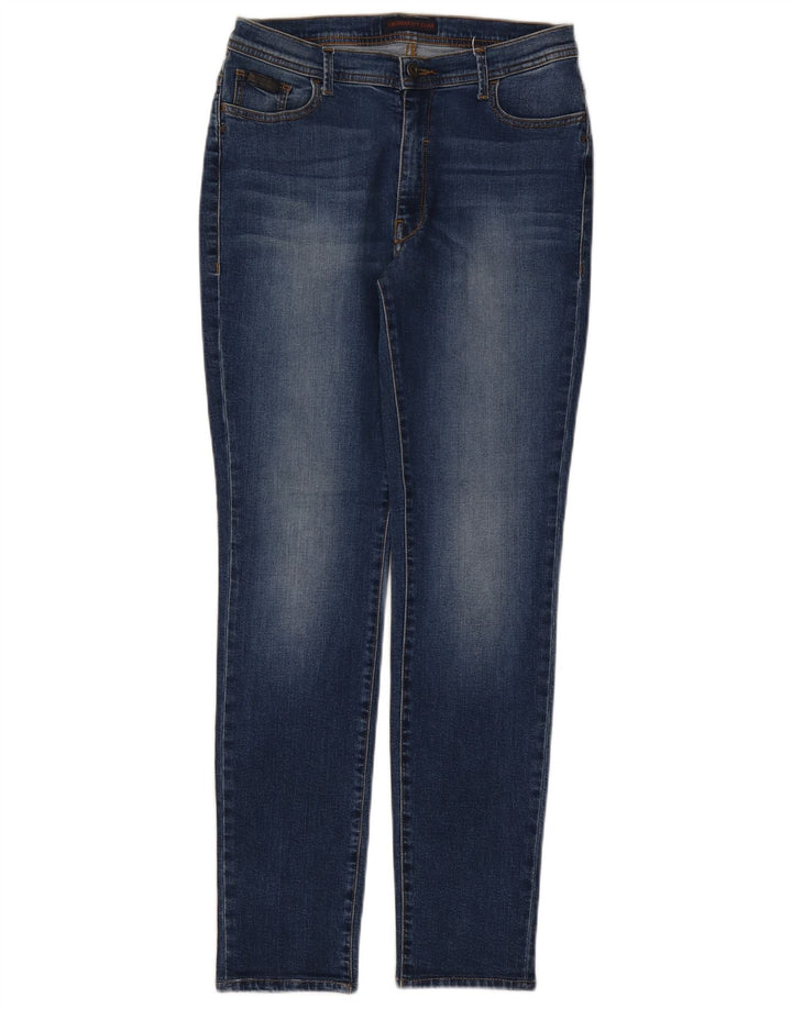 Jeans Slim Donna Trussardi W30 L30 Blu Cotone