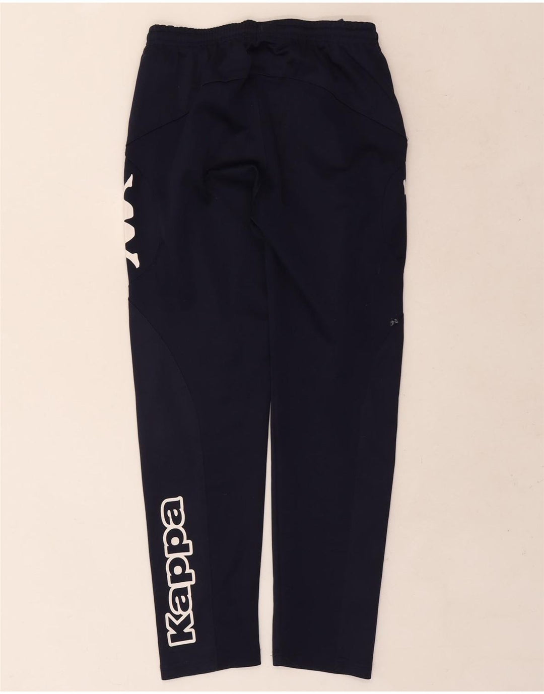 Pantaloni da tuta con grafica Kappa per ragazzi 11-12 anni in poliestere blu navy