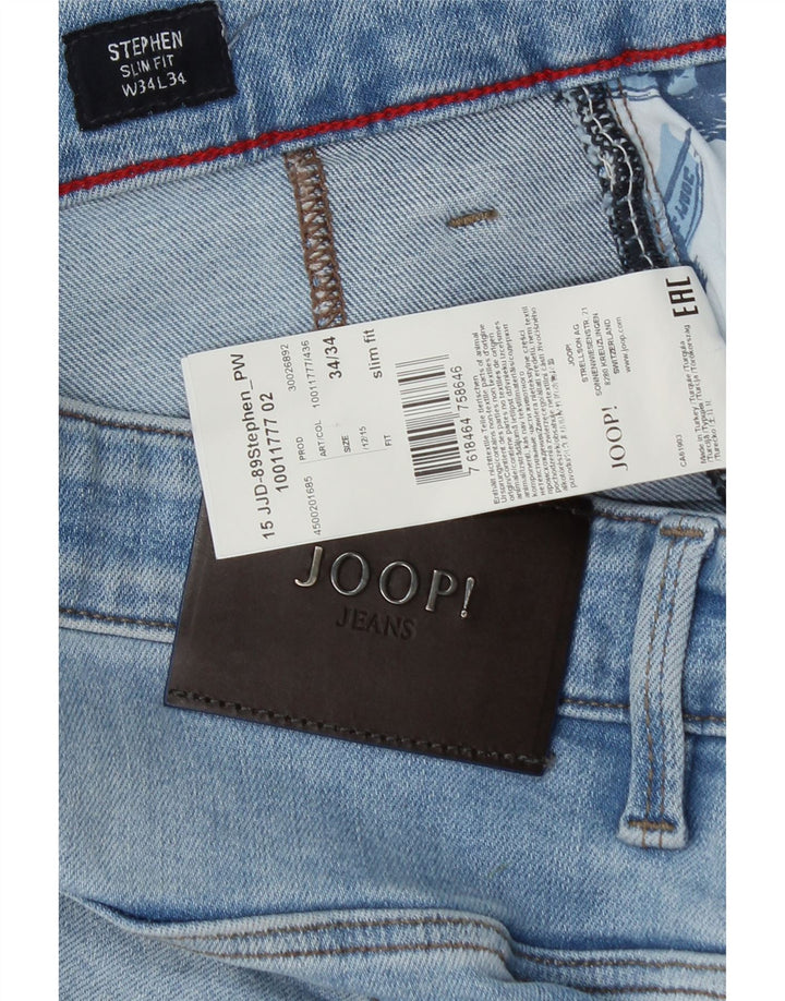 Jeans Joop da uomo Stephen Slim W34 L32 cotone blu