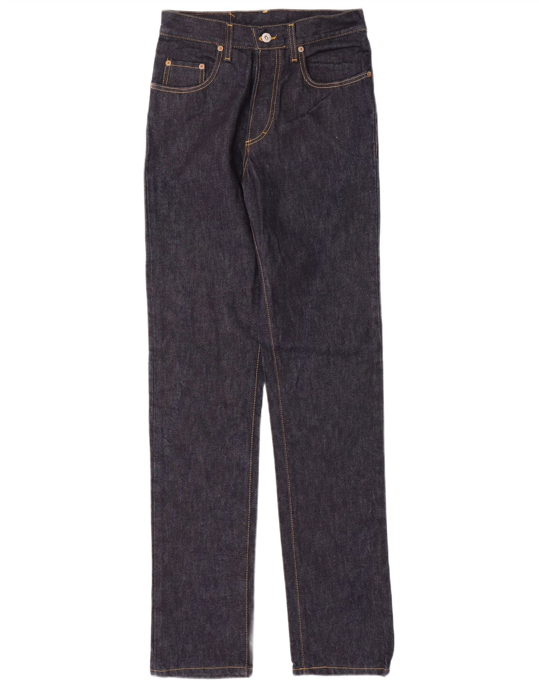 CASUCCI Jeans dritti da uomo a vita alta W28 L32 cotone blu navy