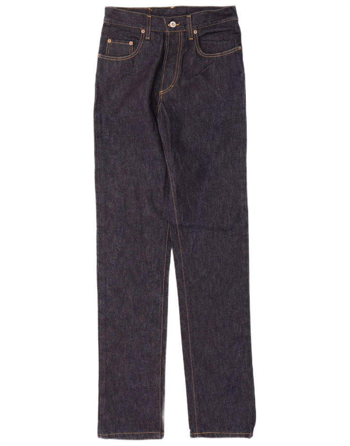 CASUCCI Jeans dritti da uomo a vita alta W28 L32 cotone blu navy