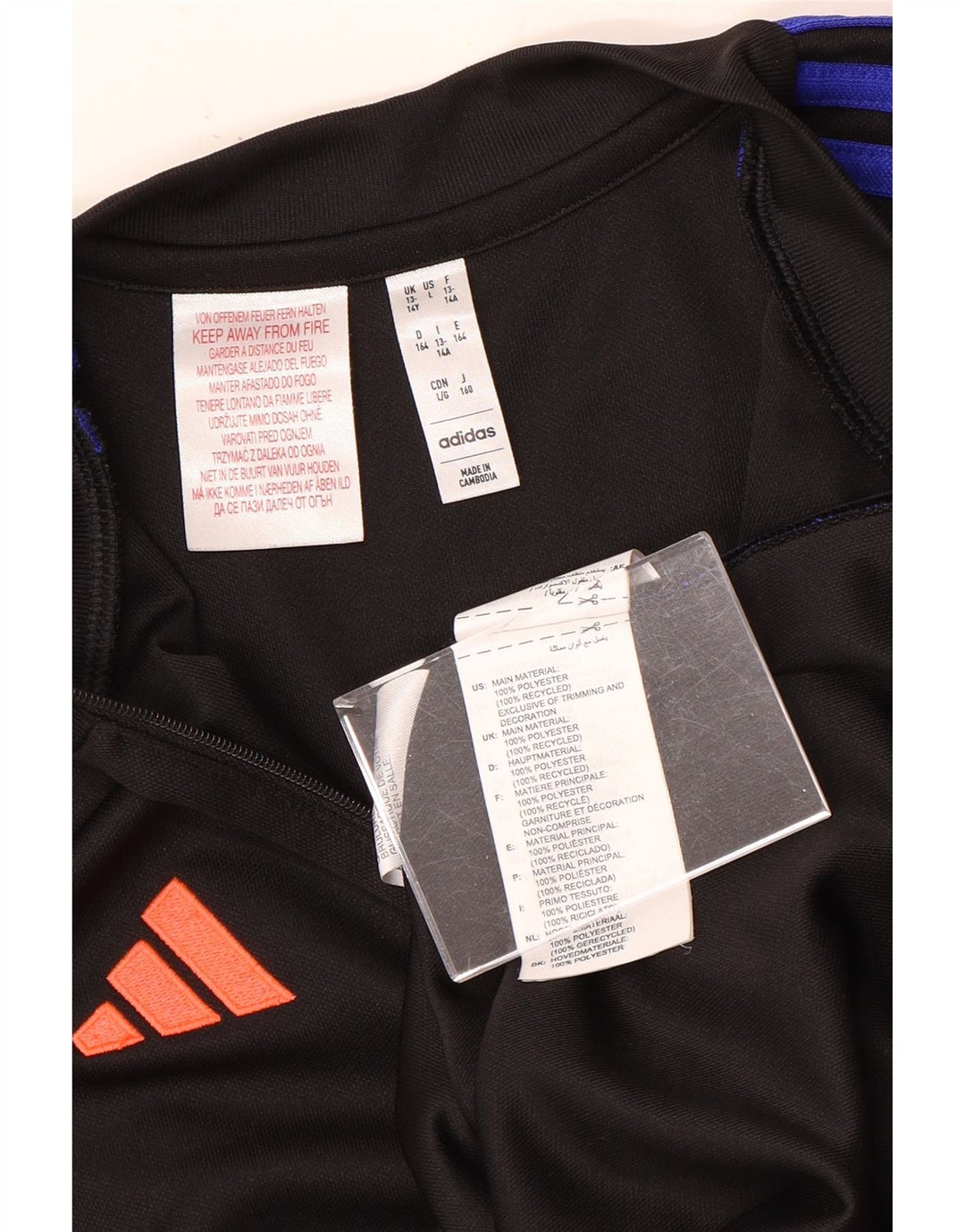 Top della tuta da ginnastica Adidas Aeroready Zip Neck Pullover da ragazzo 13-14 anni Nera