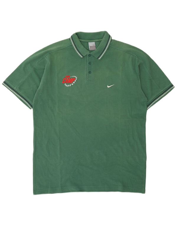 Polo Nike Uomo UK 45/47 XL Cotone Verde