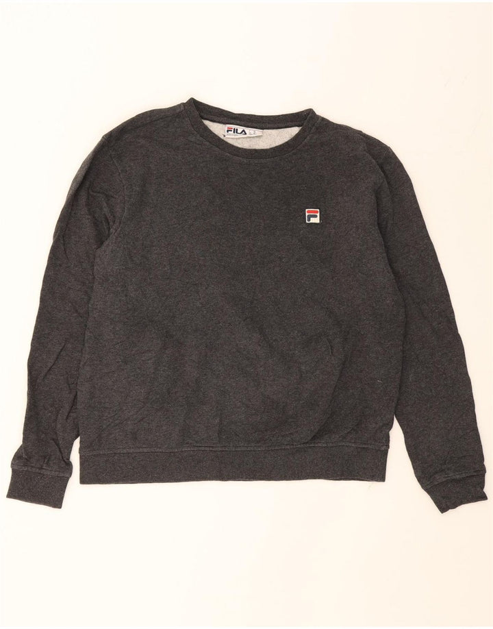 FILA Mens Sweatshirt Jumper Medium Grey Cotton Vintage Fila and Second-Hand Fila from Messina Hembry 