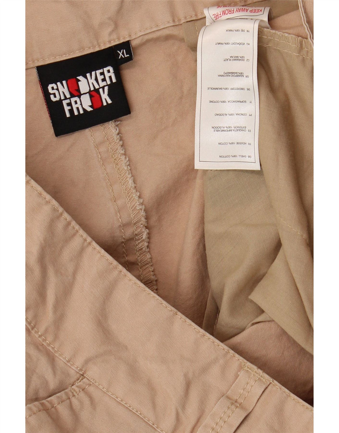 SNEAKER FREAK Pantaloncini cargo da uomo XL W38 Cotone beige