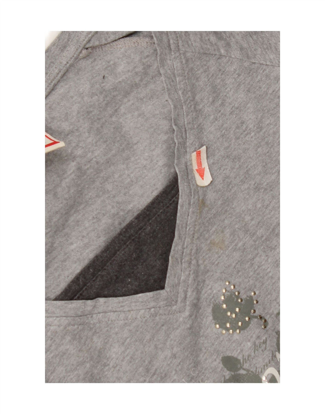 Top da donna con grafica Champion Heritage Fit manica lunga UK 12 Grigio medio