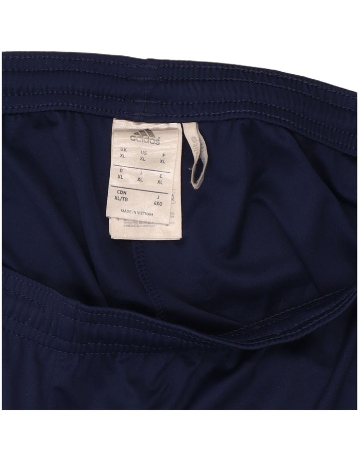 Pantaloncini sportivi Adidas Climalite da uomo XL in poliestere blu navy