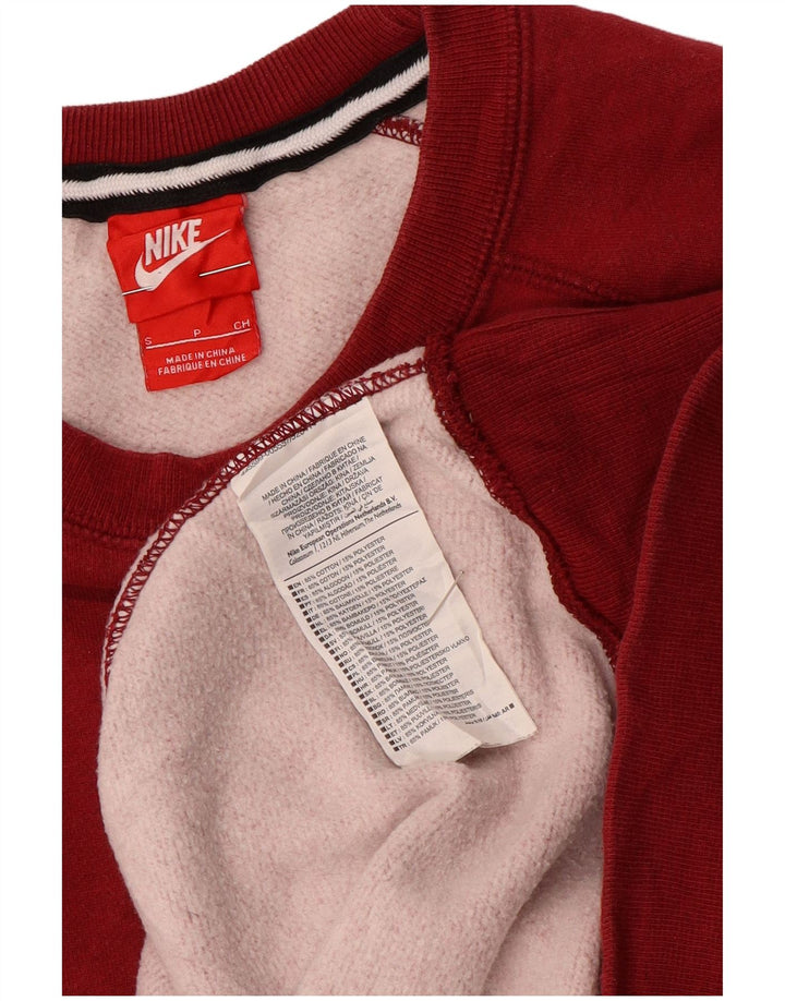 Felpa Nike Uomo Maglione Piccolo Rosso Cotone