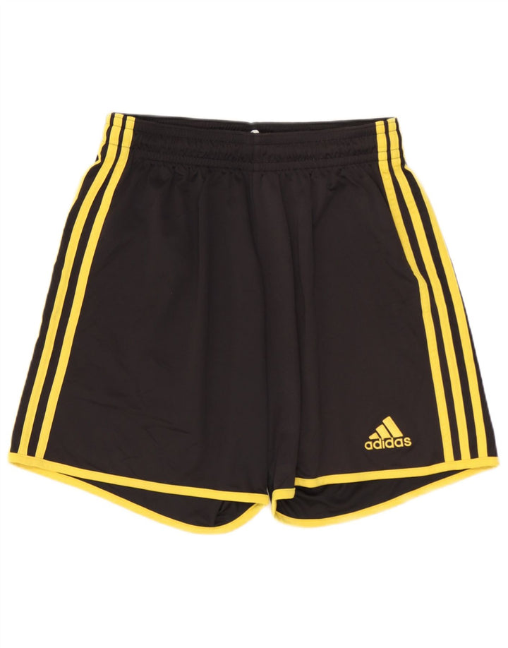 Pantaloncini sportivi ADIDAS Climalite da ragazzo 11-12 anni medio poliestere nero